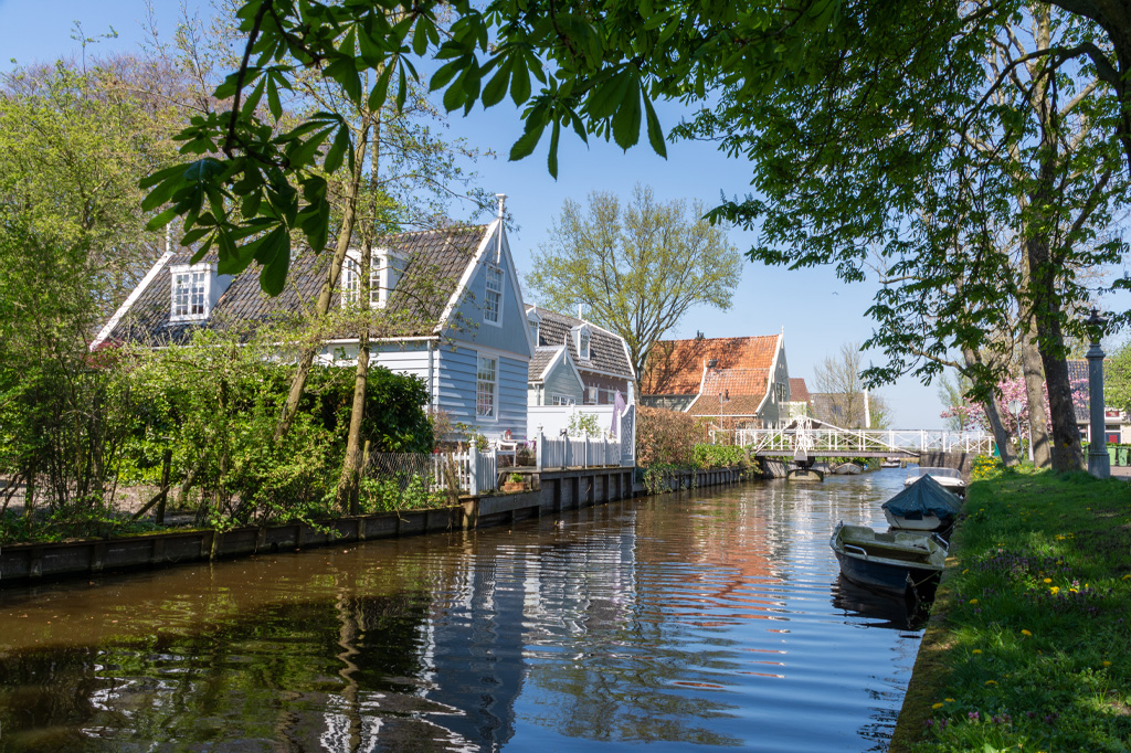 Traditional Dutch village Broek in Waterland
